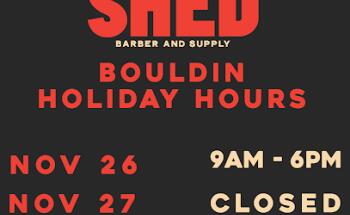 SHED Barber and Supply Bouldin