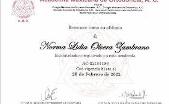 Dra. Norma Lidia Olvera Zambrano, Dentista - Odontólogo