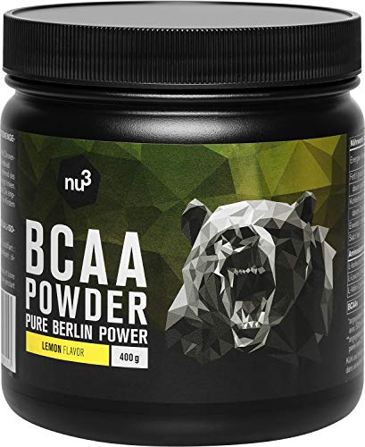 BCAA Nu3 en polvo sabor limón apta para veganos
