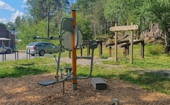 Utegym vid Sandaspåret