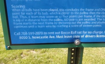 Bocce ball court