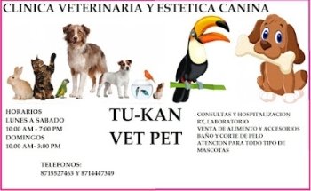 Tu-kan vet pet