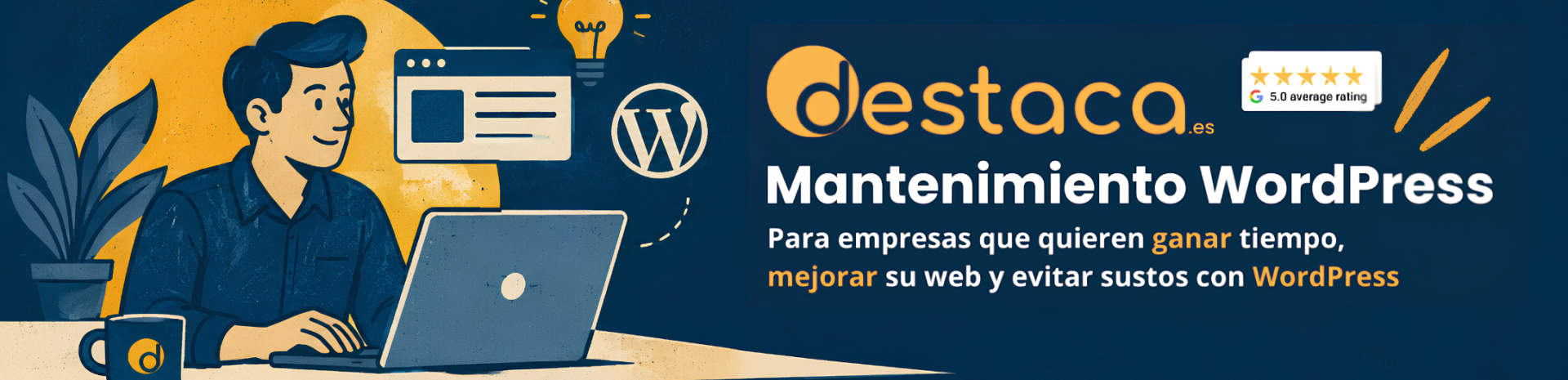 Destaca Soporte WordPress y Mantenimiento Web
