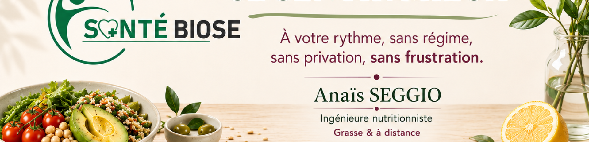 Anaïs SEGGIO TERRAS - Conseil en Nutrition - Santébiose - Maigrir 2000