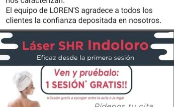 Loren´s Estética avanzada LÁSER SHR
