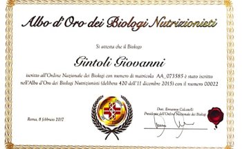 Dott. Giovanni Gintoli - Biologo Nutrizionista