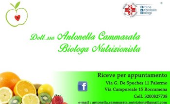 Dott.ssa Antonella Cammarata Biologa Nutrizionista