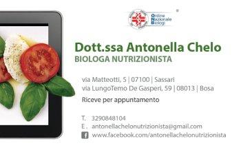 Dottoressa Antonella Chelo - Biologa Nutrizionista