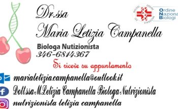 Dott.ssa Maria Letizia Campanella Biologa Nutrizionista
