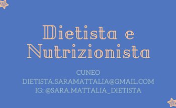 Dietista Nutrizionista Sara Mattalia