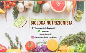 Dott.ssa Sarah Porciello Biologa Nutrizionista