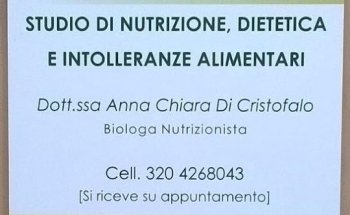 Studio di dietetica e intolleranze alimentari della Dott.ssa Anna Chiara Di Cristofalo.