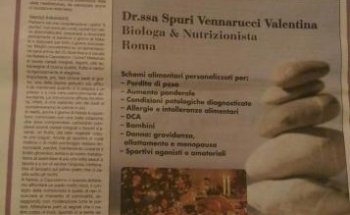 Dott.ssa Valentina Spuri Vennarucci, Nutrizionista