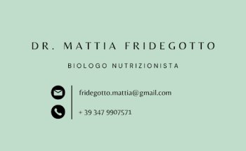 Mattia Fridegotto Biologo Nutrizionista