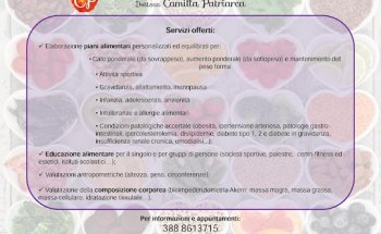 Biologa nutrizionista - Dott.ssa Camilla Patriarca
