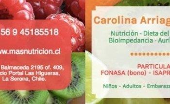 Carolina Arriagada Juliá, Nutricionista
