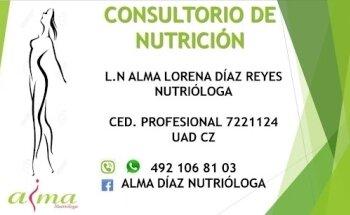 Alma Díaz Nutrióloga