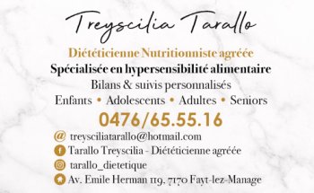 Treyscilia TARALLO Diététicienne Nutritionniste Agréée (La Louvière)