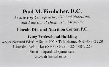 Lincoln Disc and Nutrition Center and Hoof & Paw