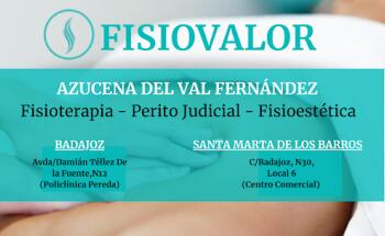CLINICA FISIOVALOR • Fisioterapia • Estetica Avanzada • Perito en Santa Marta de los Barros.Badajoz