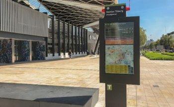 Tourist Information Sign - Station Tilburg - Dwaalgebied