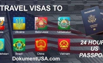 Dokument USA. Los Angeles Passport and Travel Visas