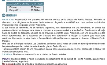 Turismo Agency Patagonia Chile.