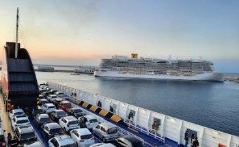 Transmed office and foot passenger embarkment (no cars)