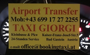Taxi Gio, Taxi Gastein, Airport Transfer:Salzburg.München, Wien…Alpe Adria Bike Shuttle, Fahrradtransport...