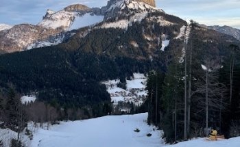 Schneiteich Sandling im Skiresort Loser