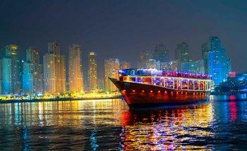 Marina Dhow Cruise Dubai, Creek Dhow Cruise, Evening Desert Safari Dubai