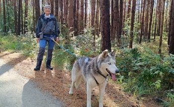 Freizeit mit Huskies Elmar Fust & Sabine Kühn
